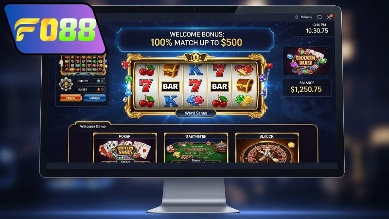 Trải nghiệm game Fo88 trên web