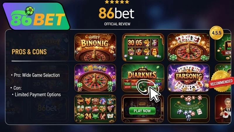 Đánh giá 86bet: Mức độ uy tín của 86bet