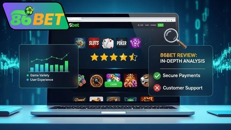 Đánh giá 86bet: Dịch vụ và ưu đãi dành cho người chơi