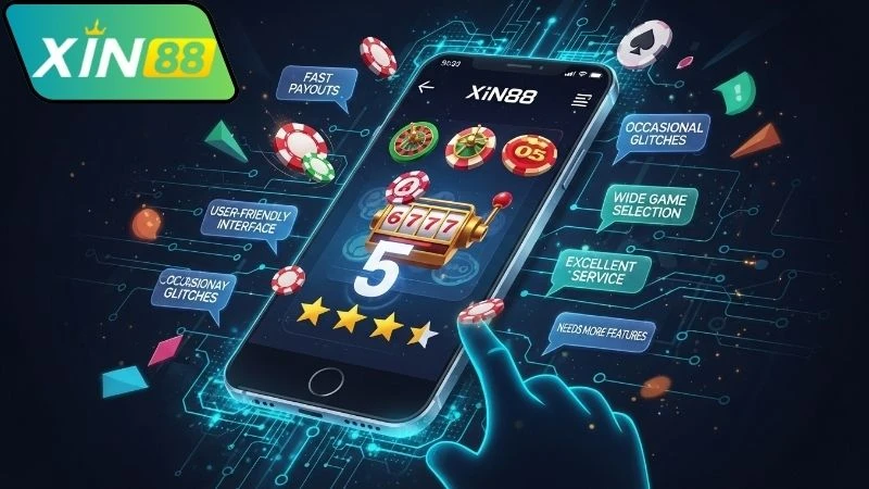 Tính năng chính trong app Xin88 mobile