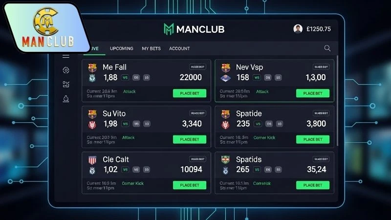 Tỷ lệ kèo Manclub đa dạng kèo cược